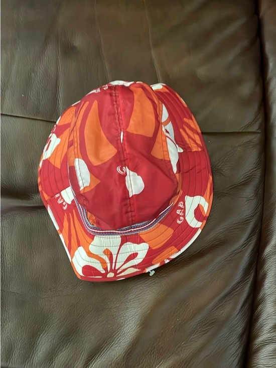GAP Other - GAP Red Floral Bucket Hat with Orange Accents